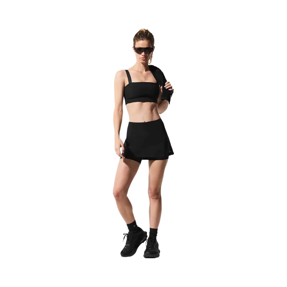Alo Women's Alosoft Serve It Up Bra - Black