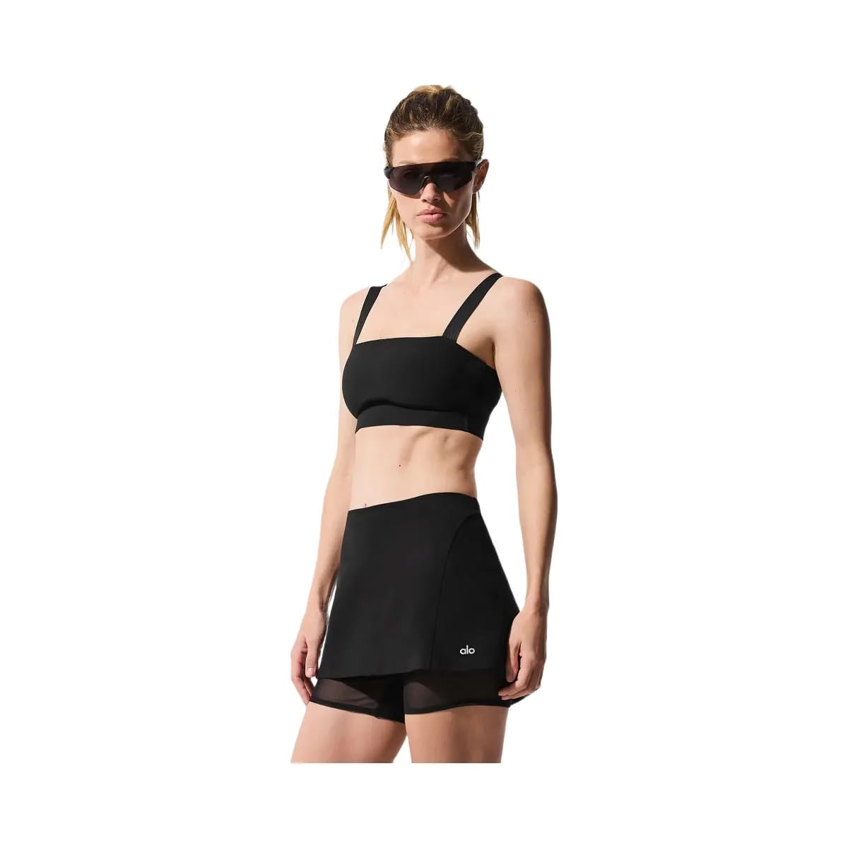 Alo Women's Alosoft Serve It Up Bra - Black
