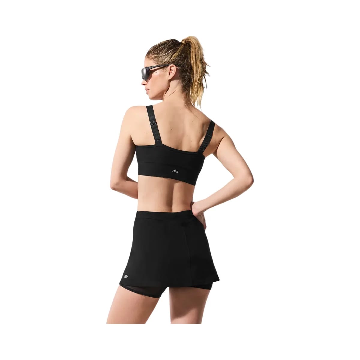 Alo Women's Alosoft Serve It Up Bra - Black