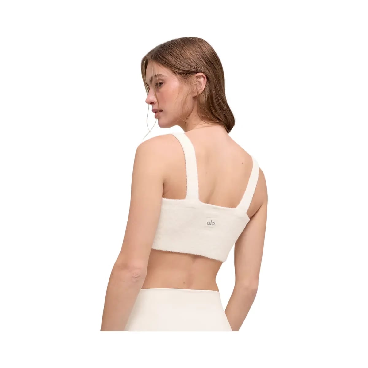 Alo Women's Snuggle Up Sweater Bra - Ivory