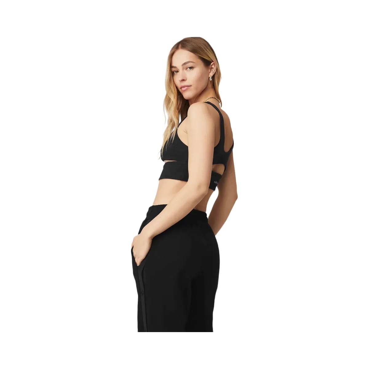 Alo Women's Slit Bra - Black