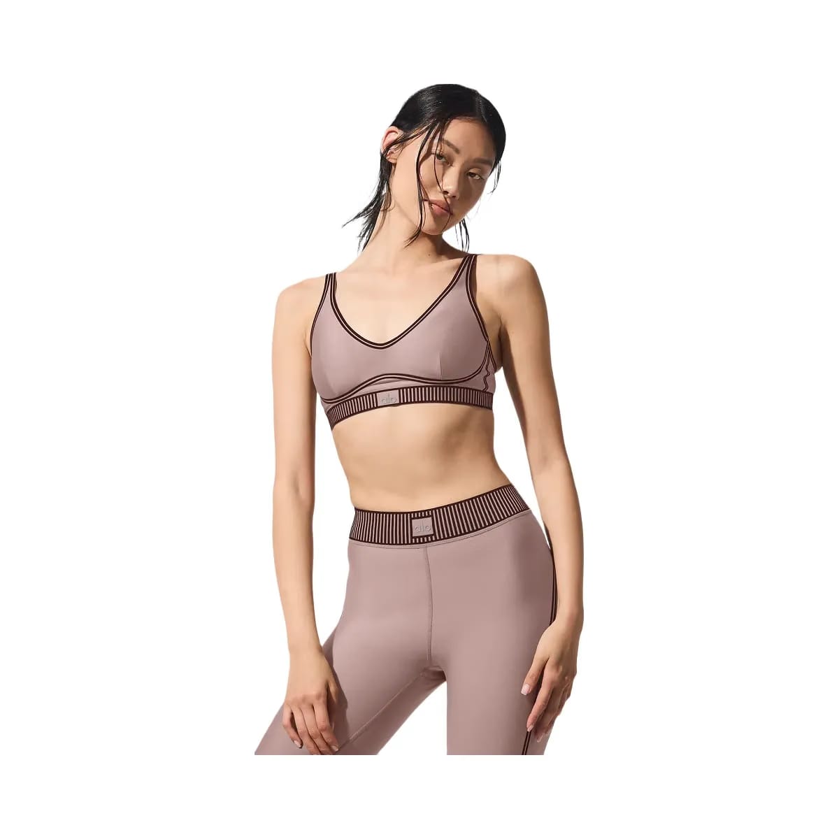 Alo Women's Airlift Line Up Bra - Taupe
