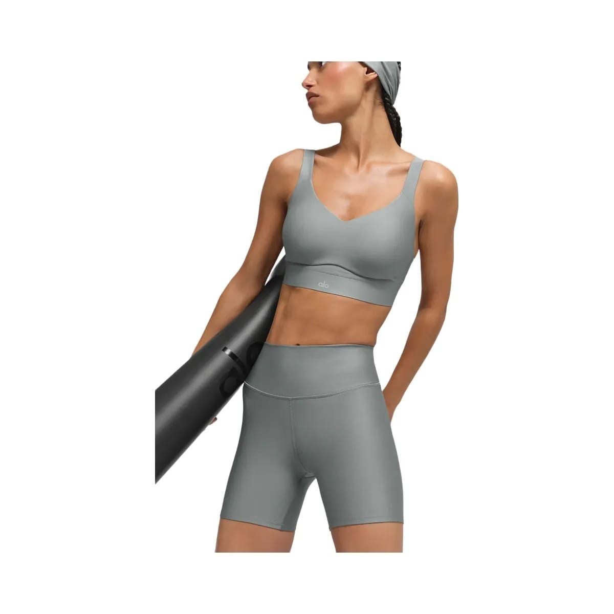 Alo Women's Airlift Endurance High-Impact Bra - Lunar Grey