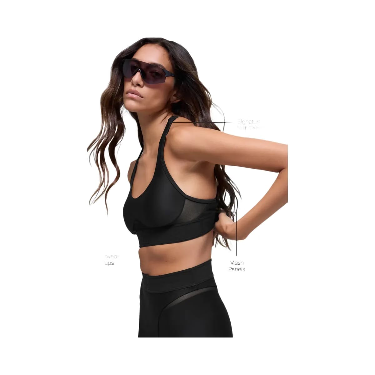 Alo Women's Airlift Rebel Bra - Black