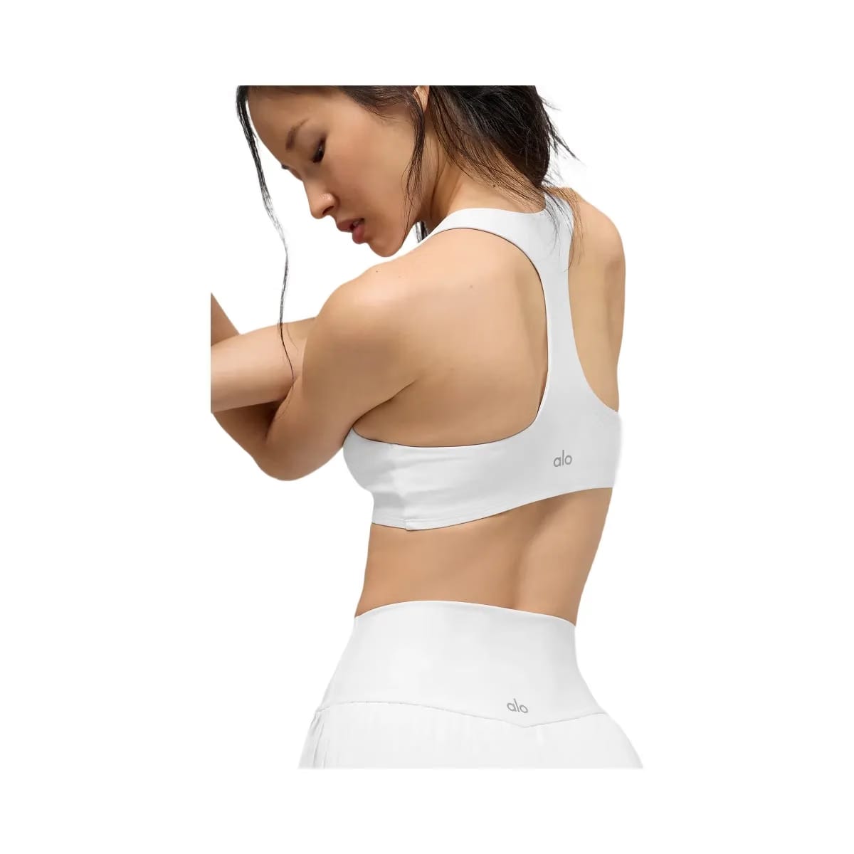 Alo Women's Airlift Advantage Racerback Bra - White