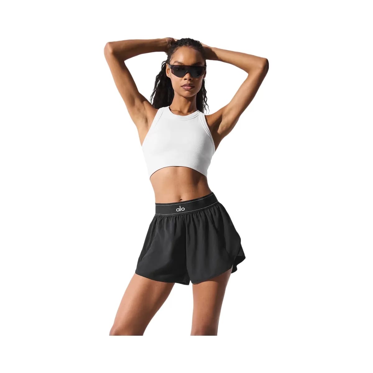 Alo Women's Seamless Delight High Neck Bra - White