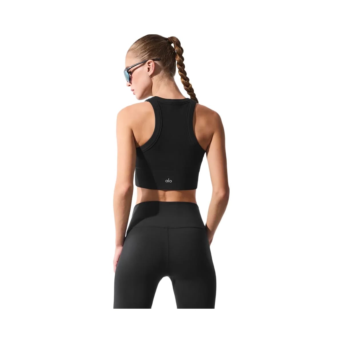 Alo Women's Seamless Delight High Neck Bra - Black