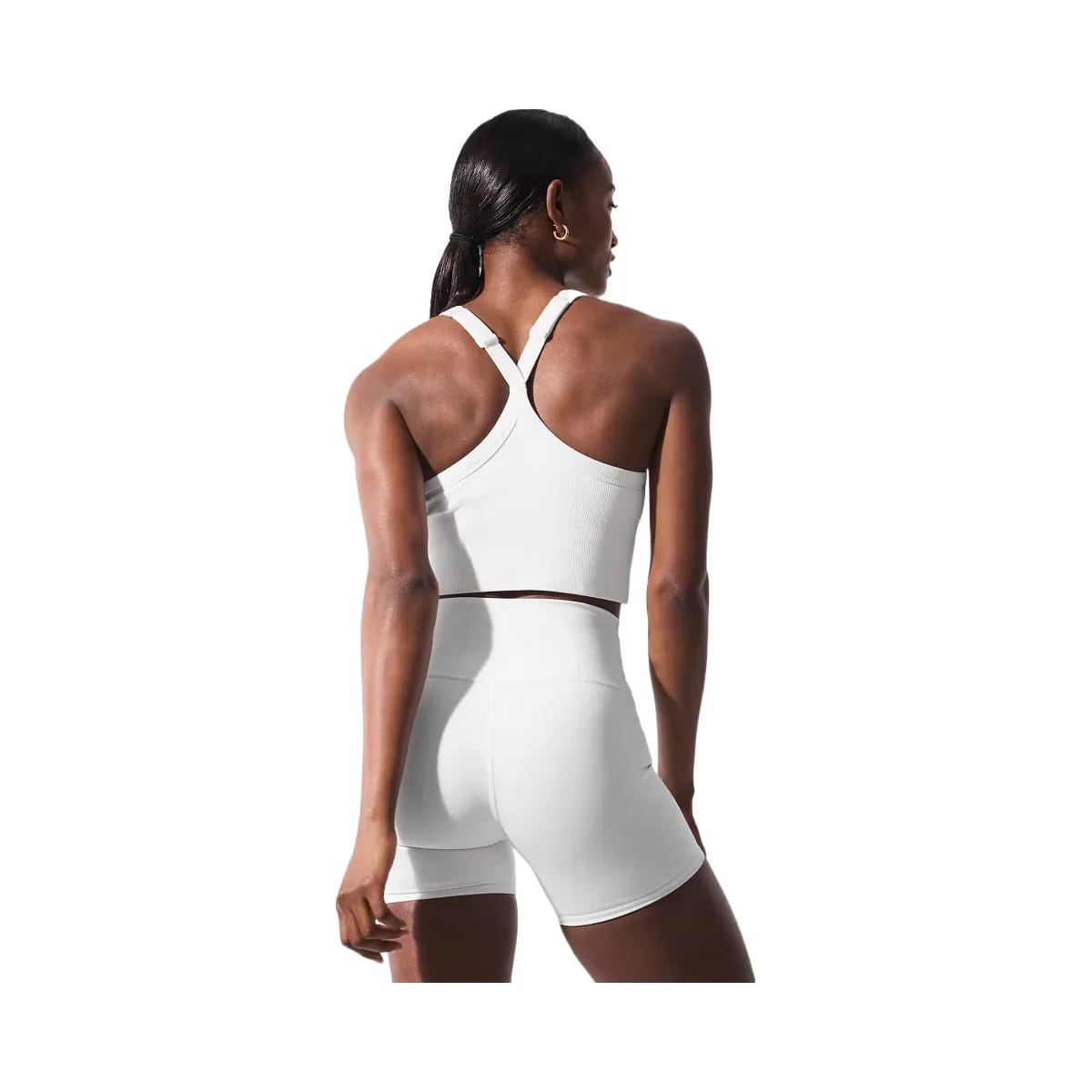 Alo Women's Seamless Ribbed Favorite Bra Tank - White