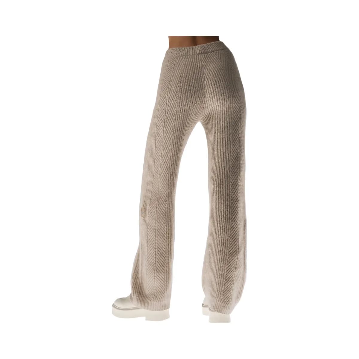 Alo Women's Winter Magic Cashmere Wide Leg Pant - Flax Heather