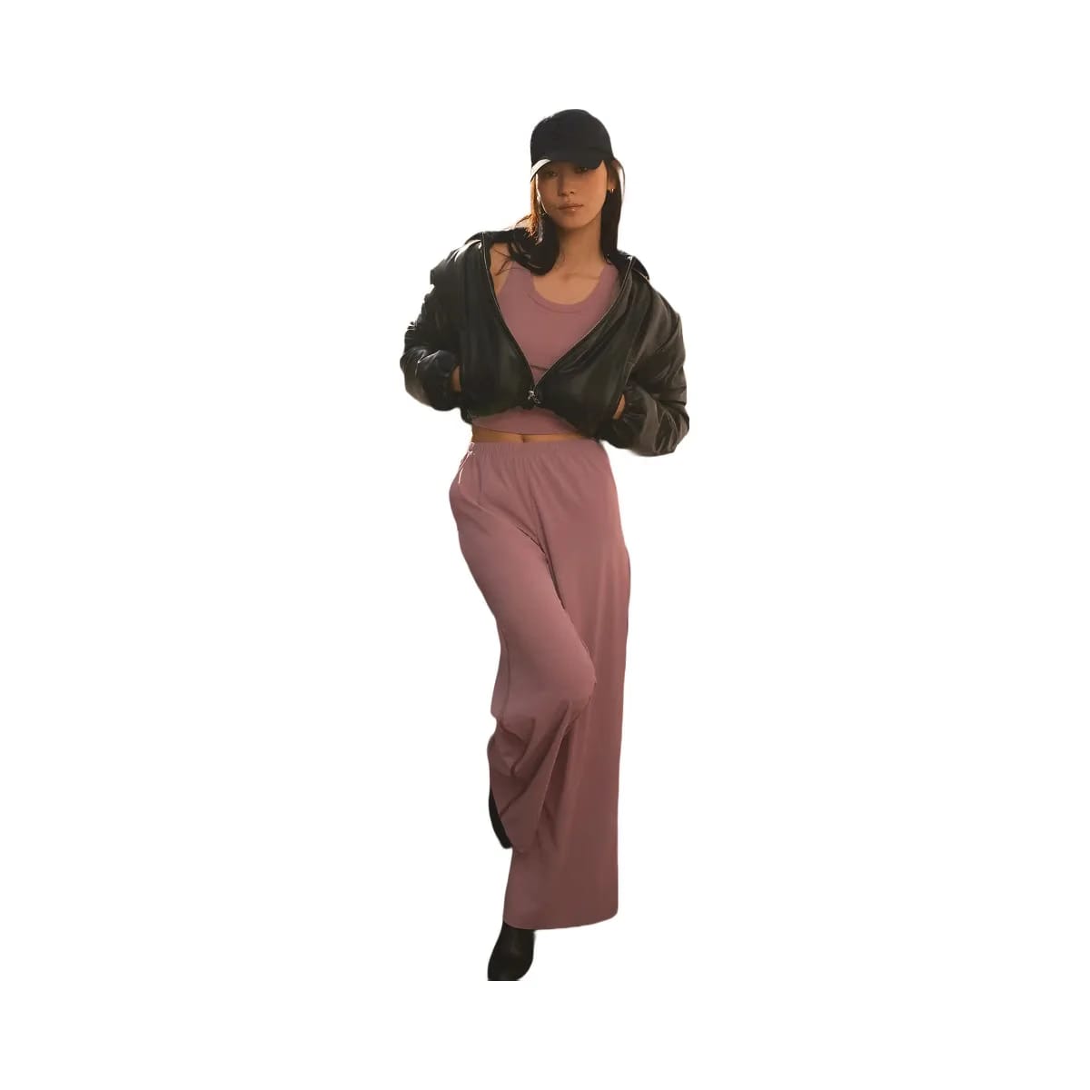 Alo Women's Breezy Wide Leg Pant (Long) - Smoky Quartz