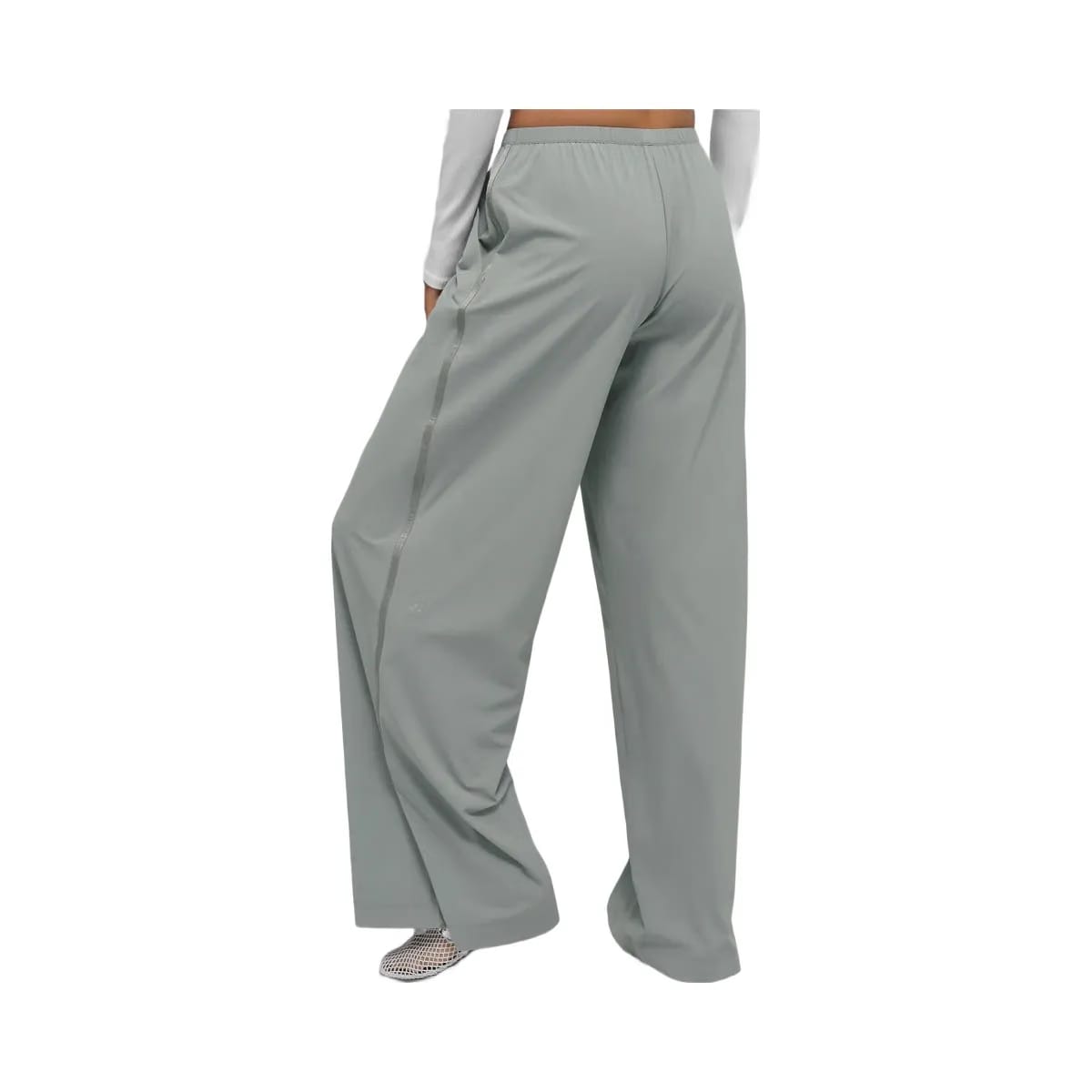 Alo Women's Breezy Wide Leg Pant (Long) - Lunar Grey