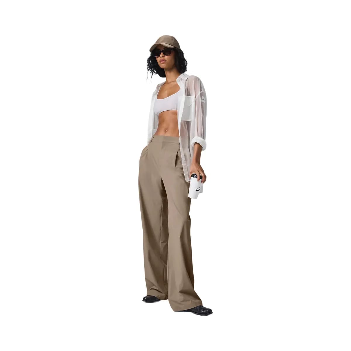 Alo Women's High-Waist Pursuit Trouser (Long) - Gravel