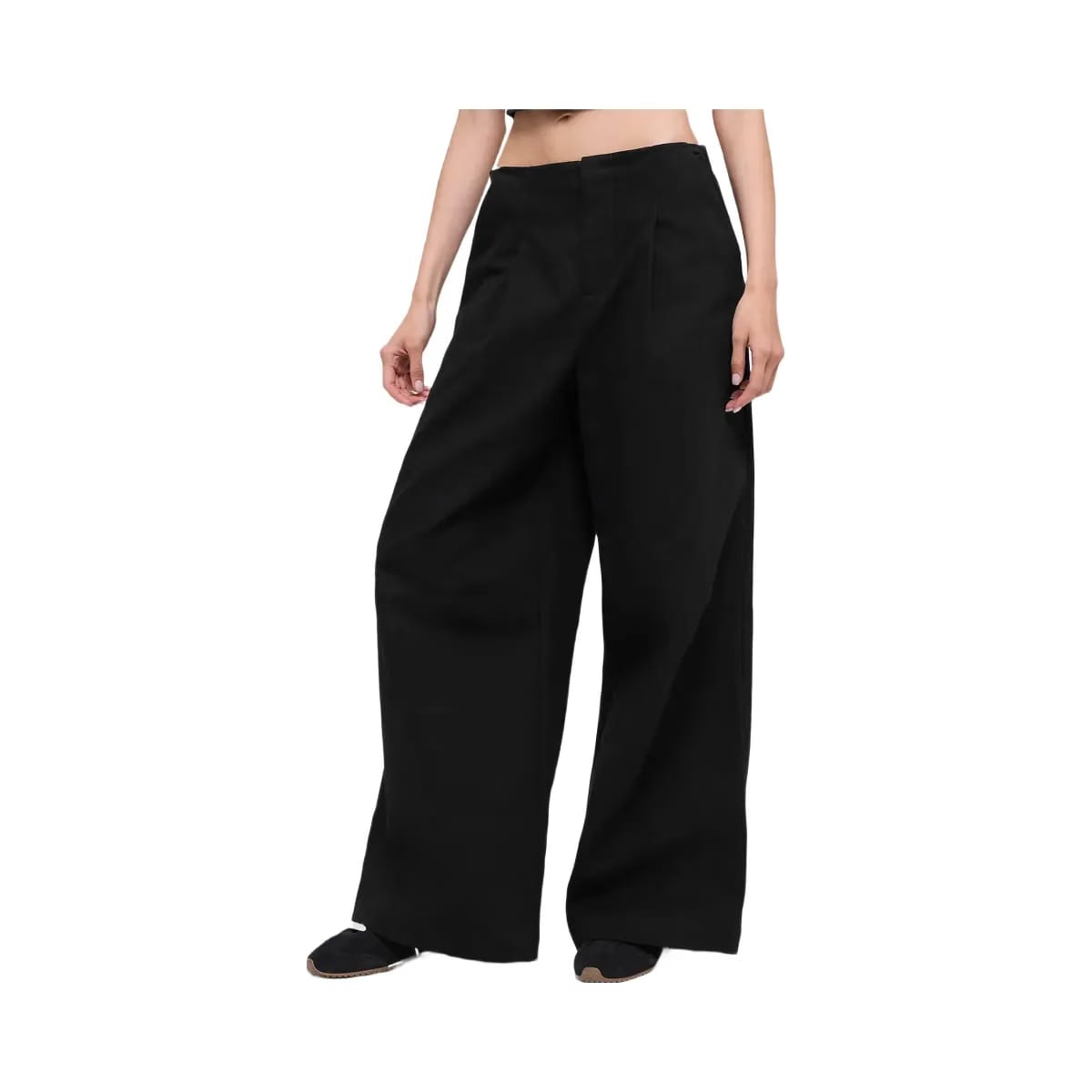 Alo Women's High-Waist Main Character Wide Leg Trouser - Black