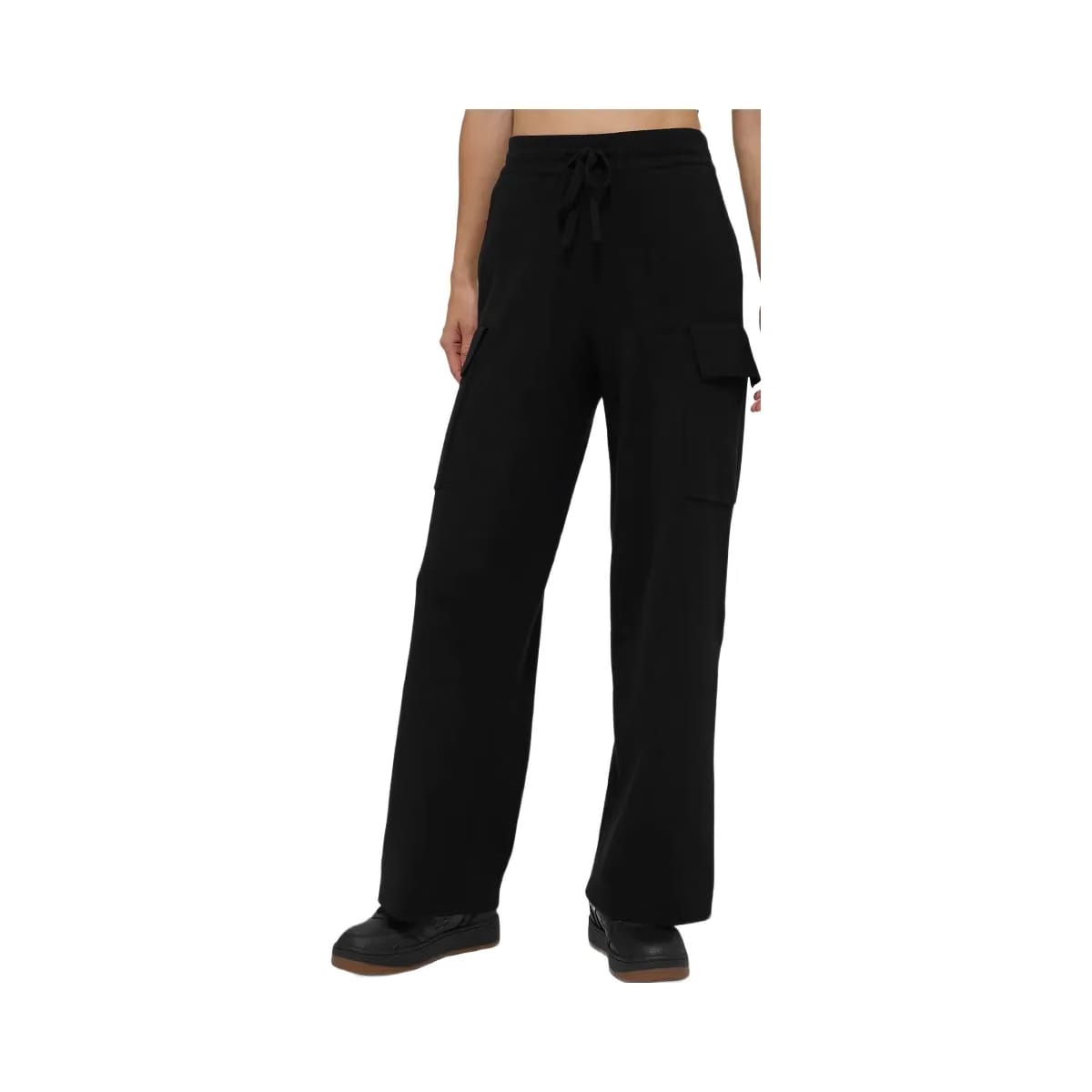 Alo Women's Scholar Knit High-Waist Cargo Pant - Black