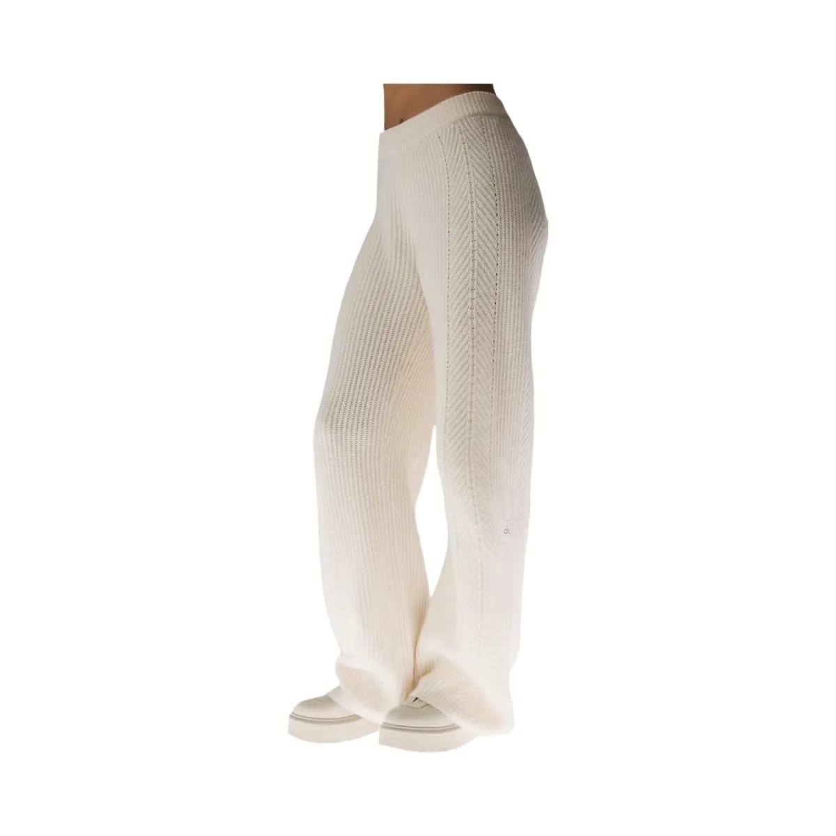 Alo Women's Winter Magic Cashmere Wide Leg Pant - Ivory
