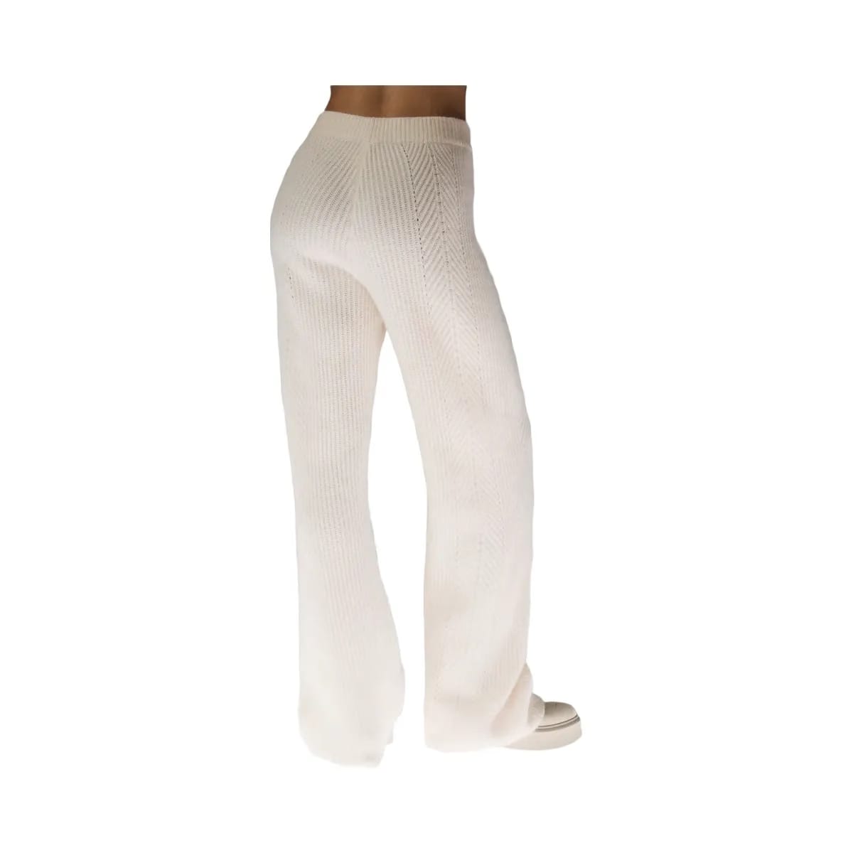 Alo Women's Winter Magic Cashmere Wide Leg Pant - Ivory