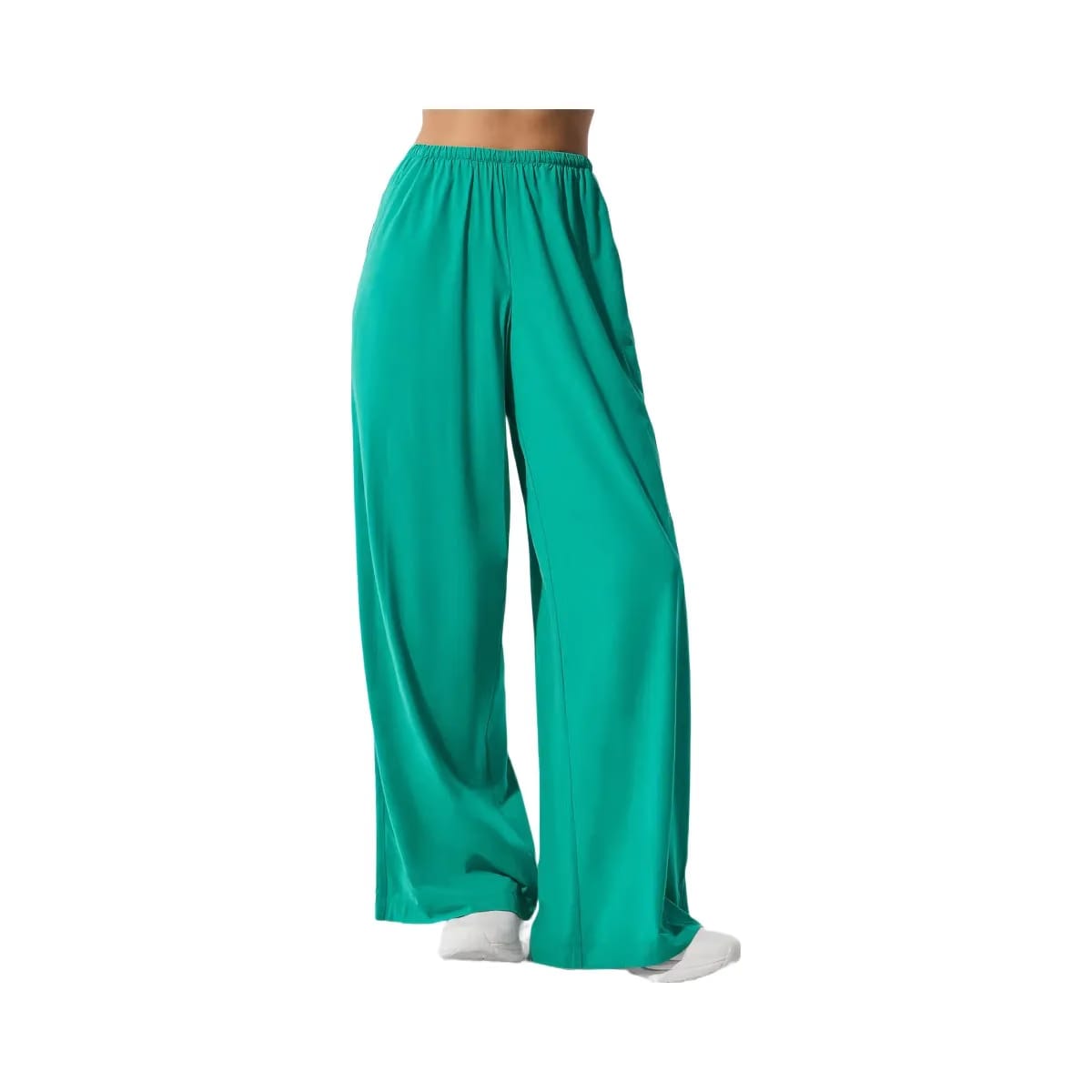 Alo Women's Breezy Wide Leg Pant (Long) - Spruce Green