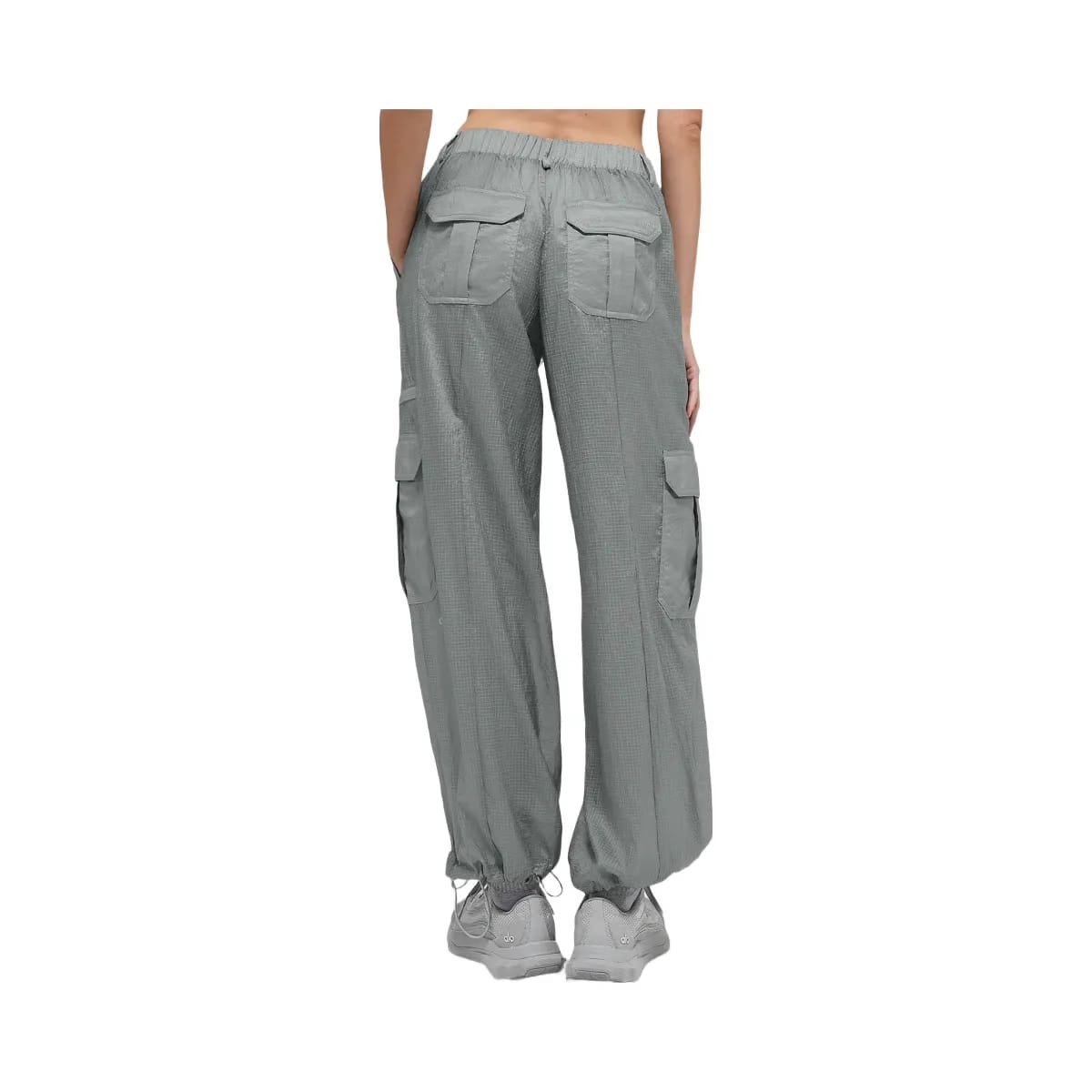 Alo Women's Sheer Game Time Wide Leg Jogger - Lunar Grey