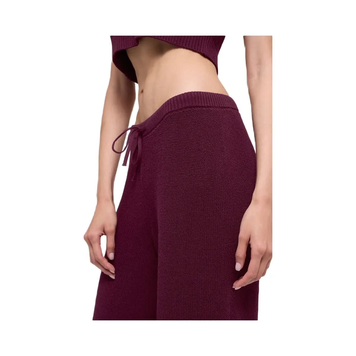 Alo Women's Supernatural Sweater Pant - Burgundy