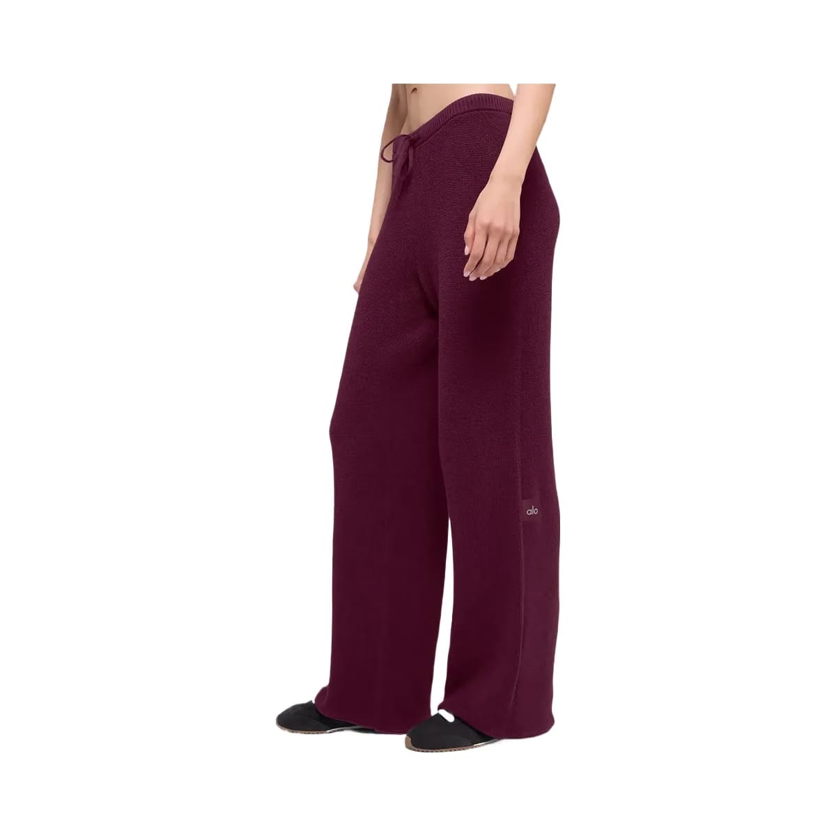 Alo Women's Supernatural Sweater Pant - Burgundy