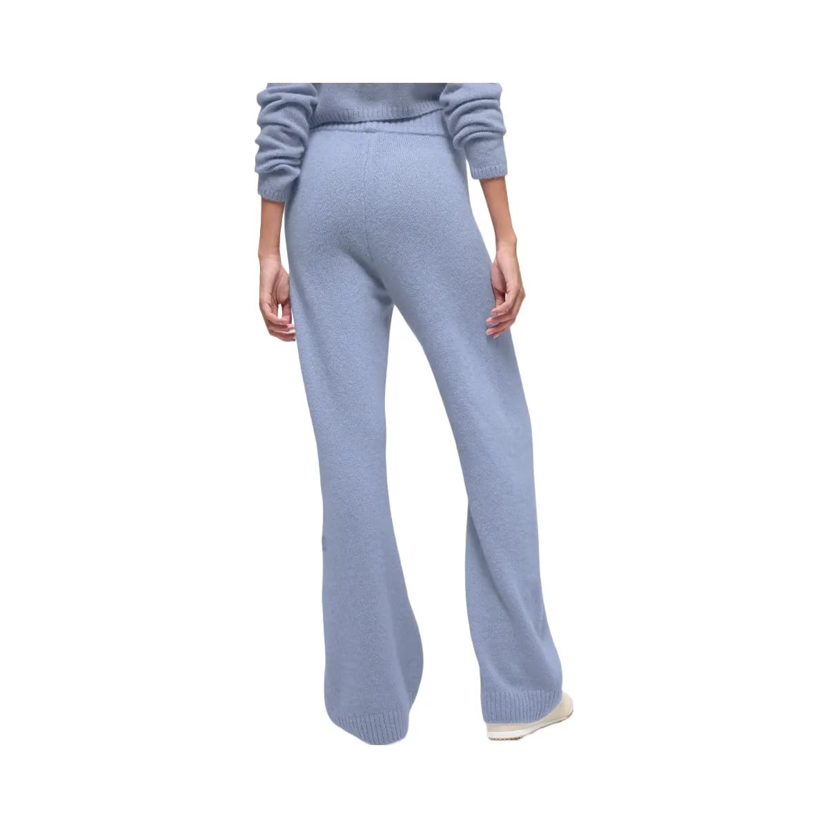 Alo Women's Wool Cashmere High-Waist New Class Wide Leg Pant - Winter Frost