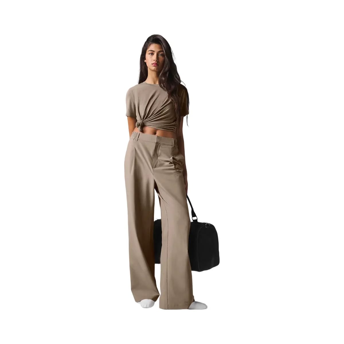 Alo Women's High-Waist Pursuit Trouser (Regular) - Gravel