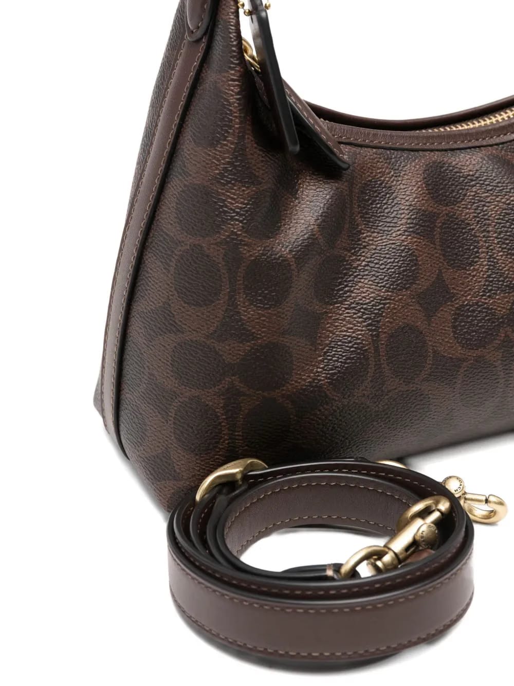 monogram-print shoulder bag
