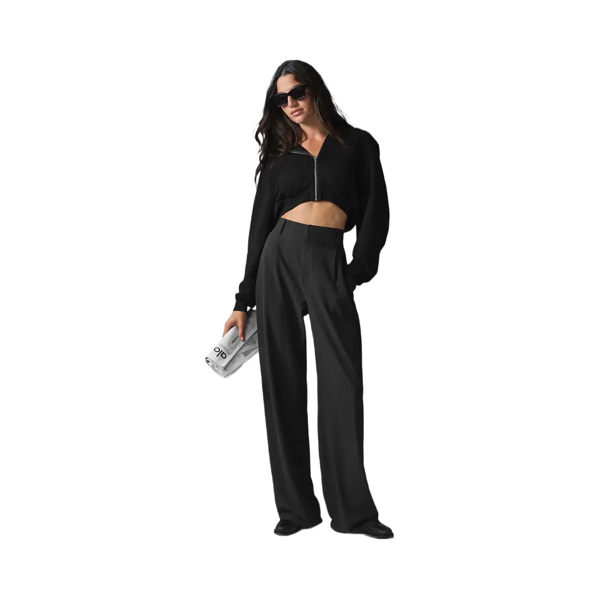 Alo Women's High-Waist Dreamscape Trouser (Regular) - Black