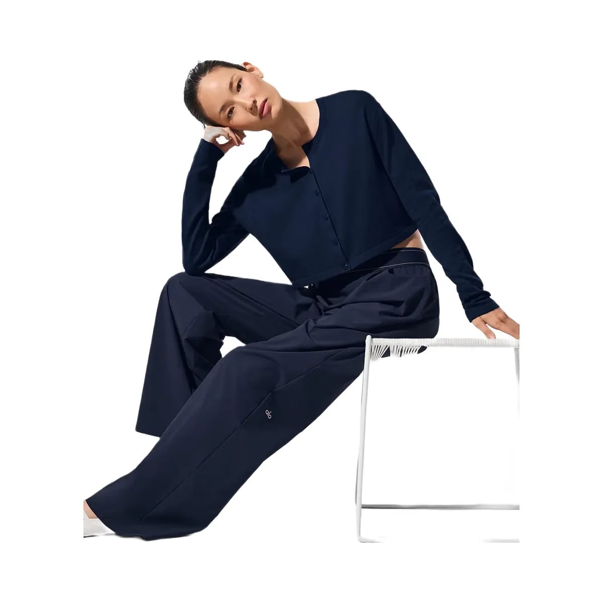 Alo Women's Suit Up Trouser (Long) - Navy