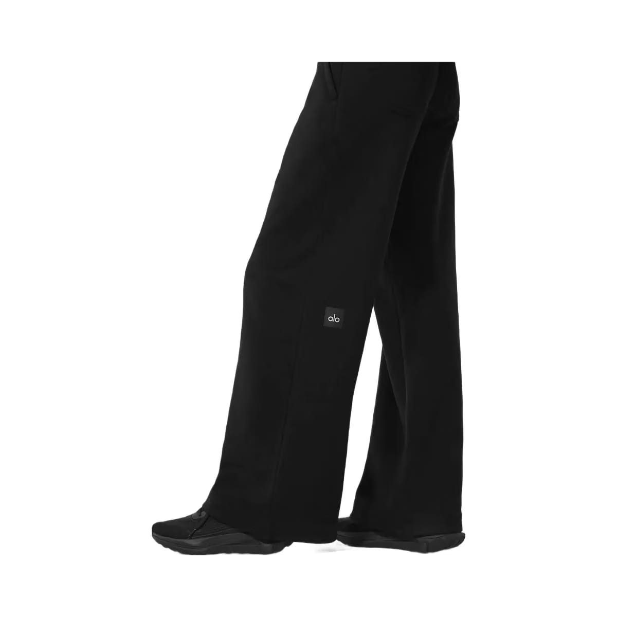 Alo Women's Serenity Wide Leg Sweatpant - Black
