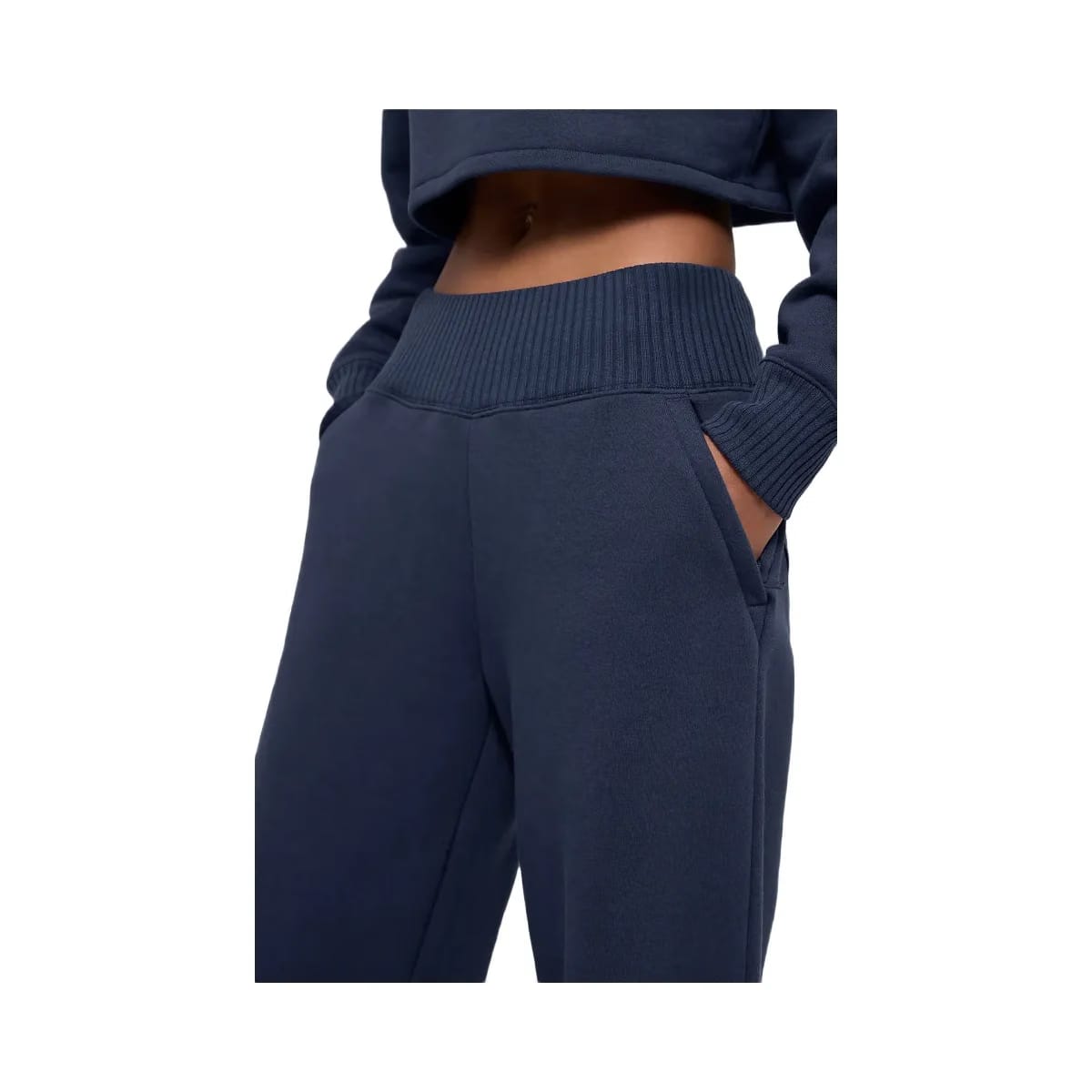 Alo Women's Serenity Wide Leg Sweatpant - Navy