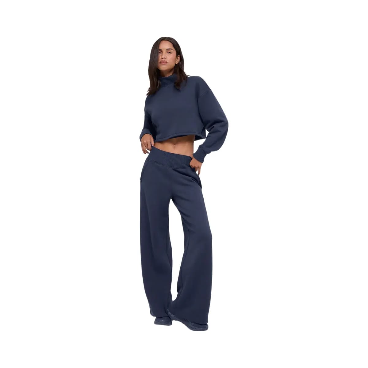 Alo Women's Serenity Wide Leg Sweatpant - Navy