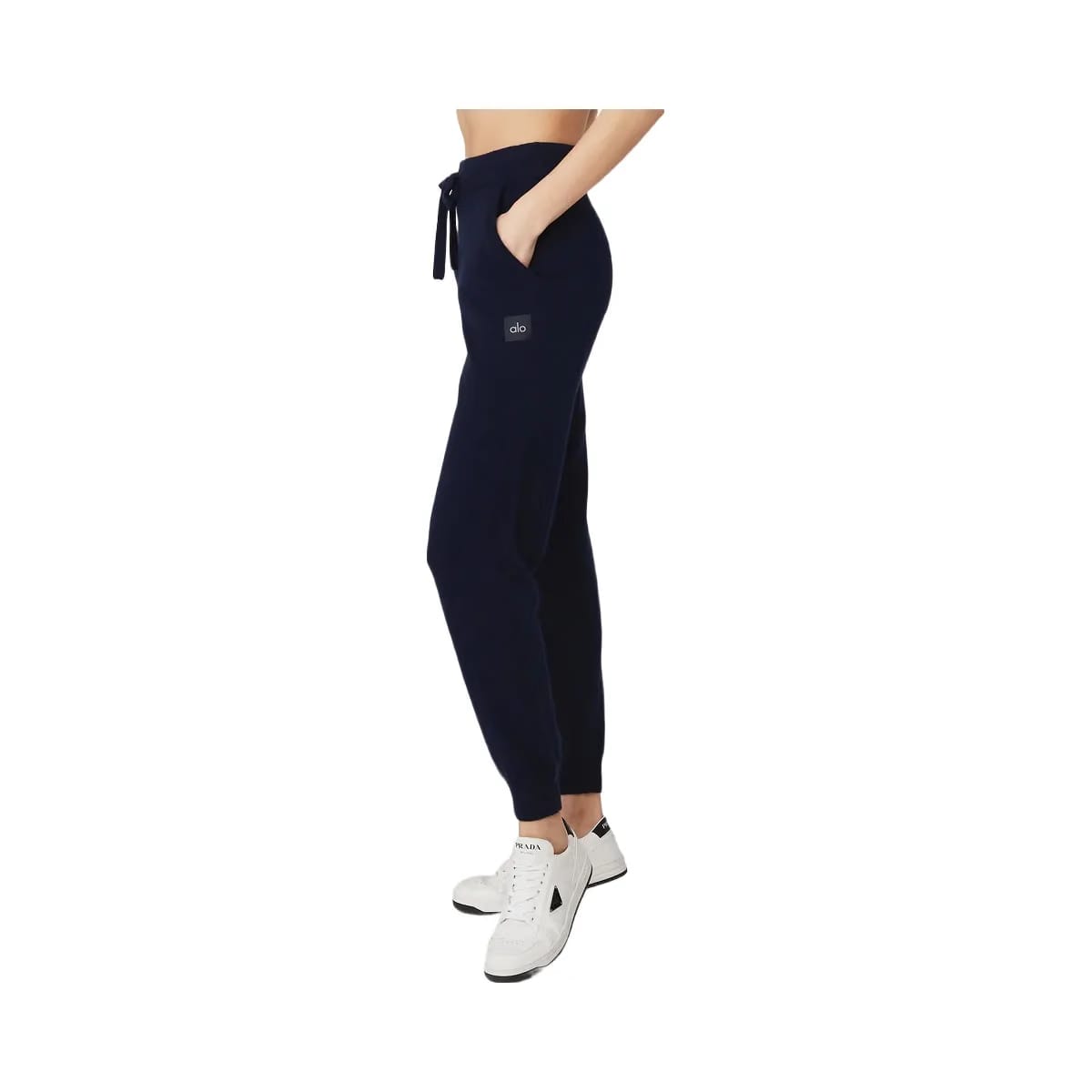 Alo Women's High-Waist Cashmere Jet Set Pant - Navy