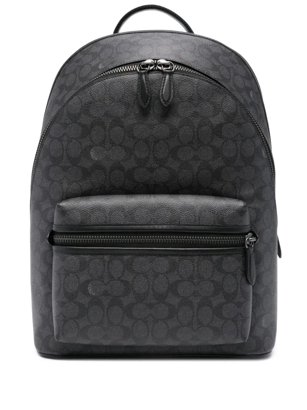 monogram-print adjustable backpack