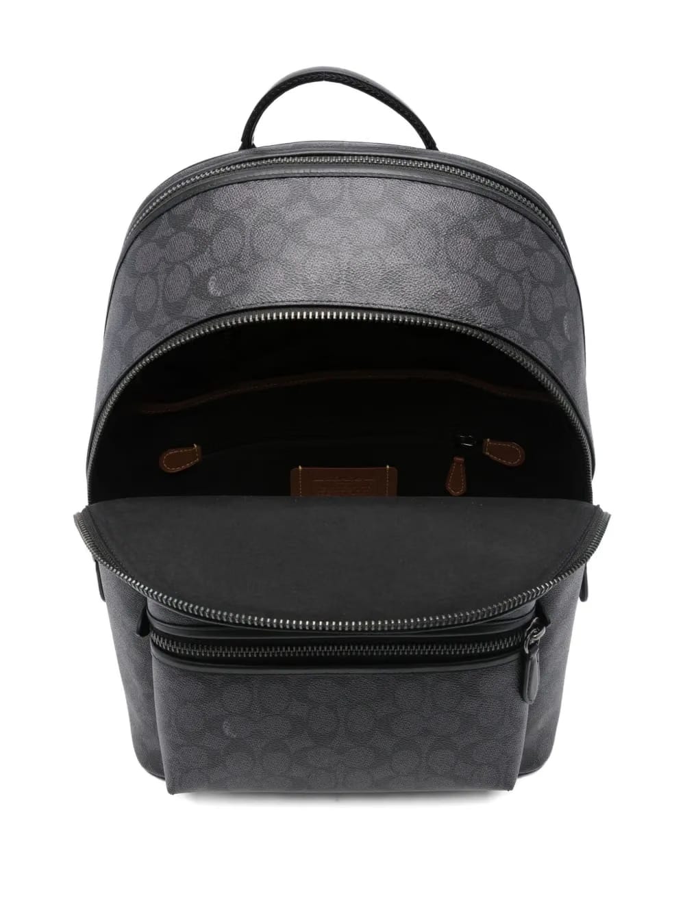 monogram-print adjustable backpack