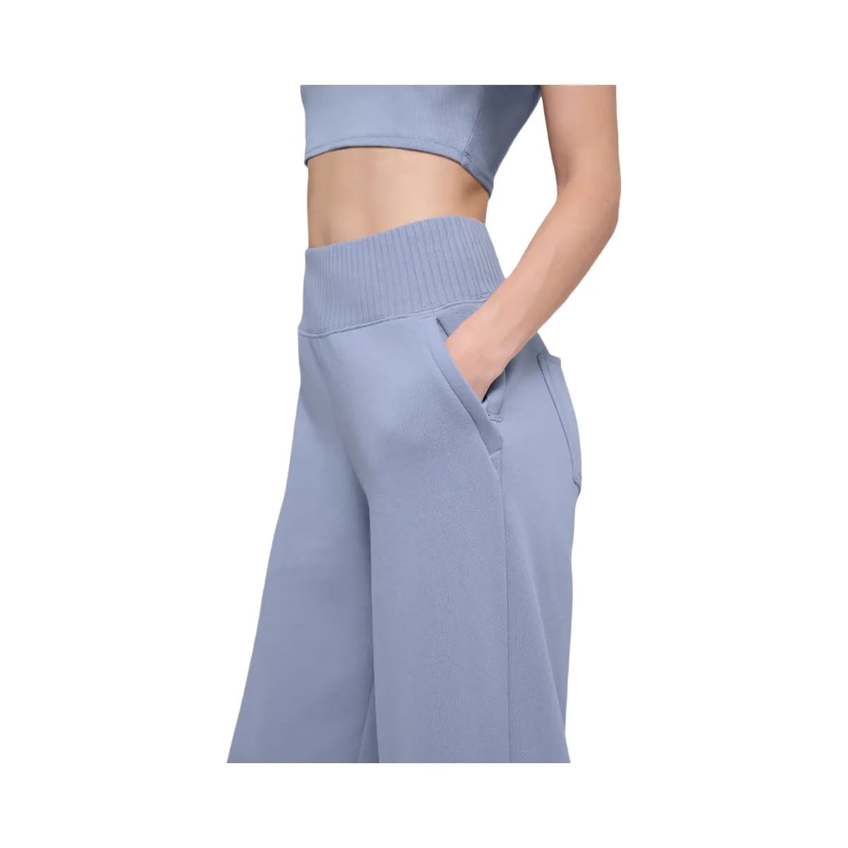 Alo Women's Serenity Wide Leg Sweatpant - Winter Frost