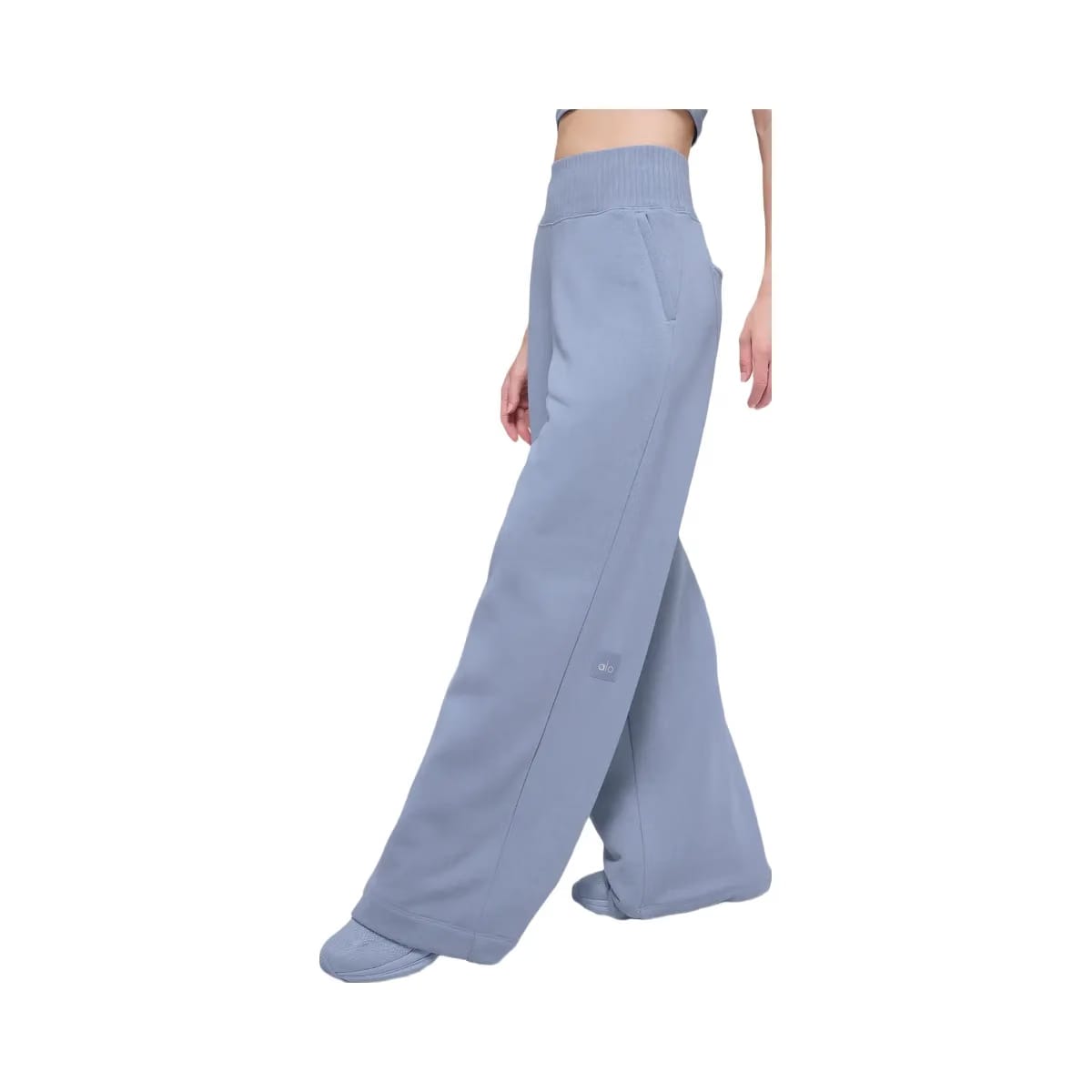Alo Women's Serenity Wide Leg Sweatpant - Winter Frost