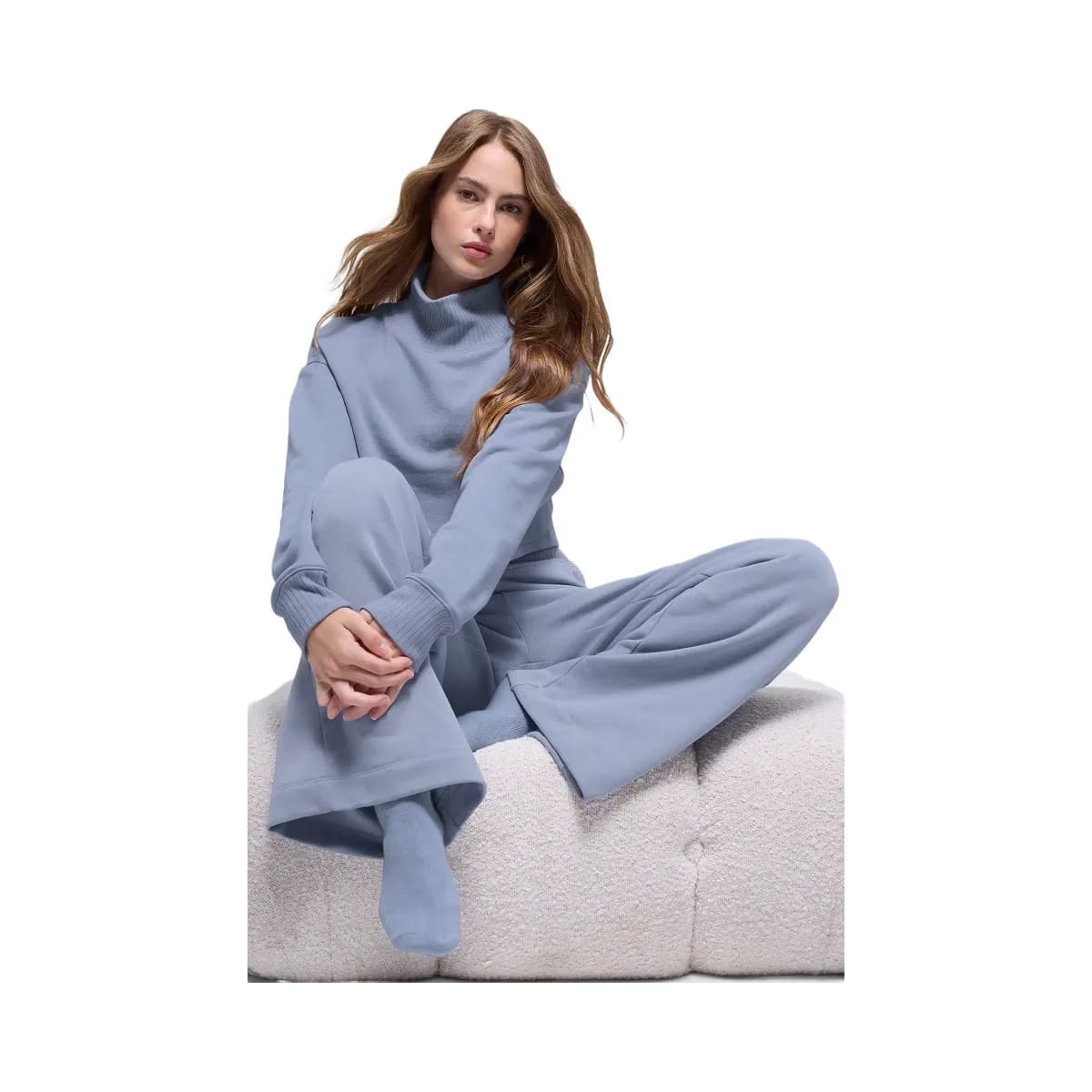 Alo Women's Serenity Wide Leg Sweatpant - Winter Frost