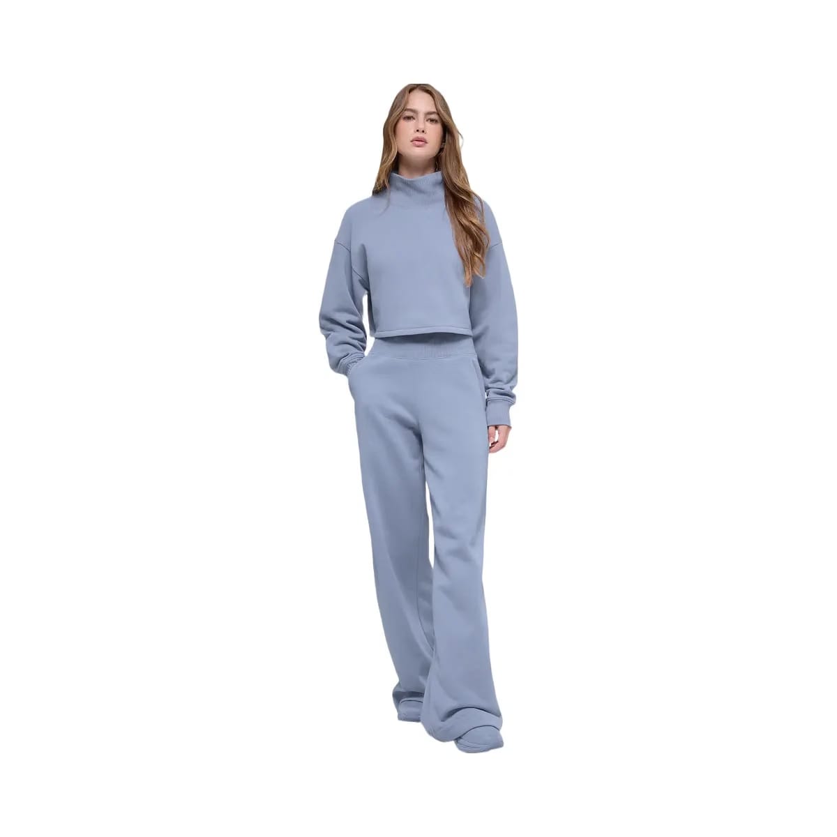 Alo Women's Serenity Wide Leg Sweatpant - Winter Frost