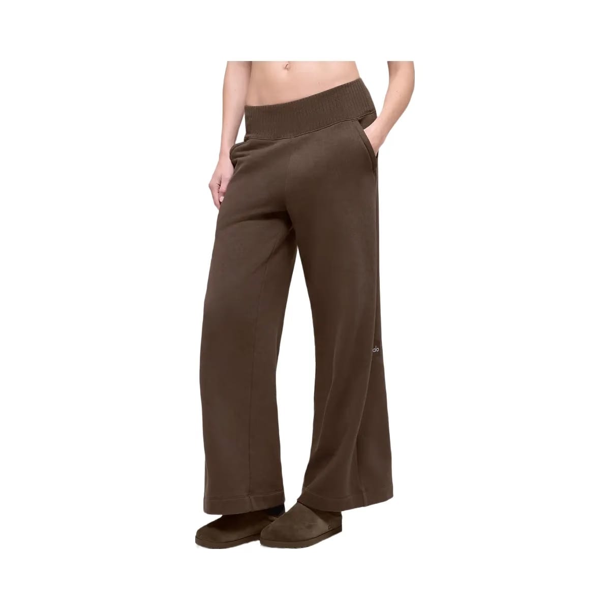 Alo Women's Serenity Wide Leg Sweatpant - Espresso