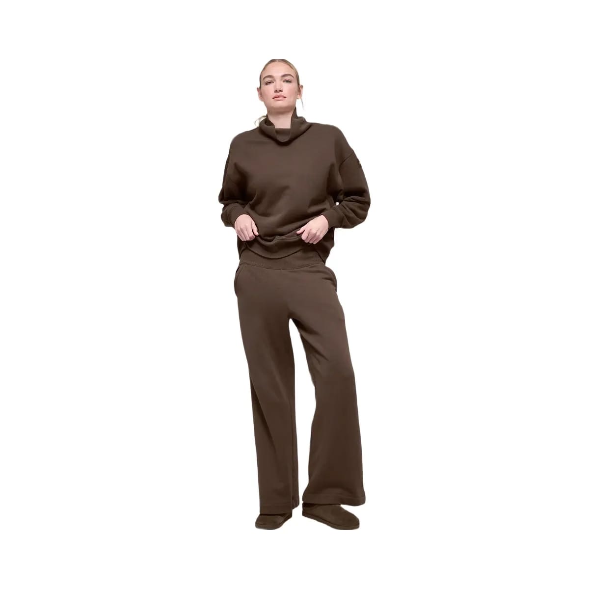 Alo Women's Serenity Wide Leg Sweatpant - Espresso