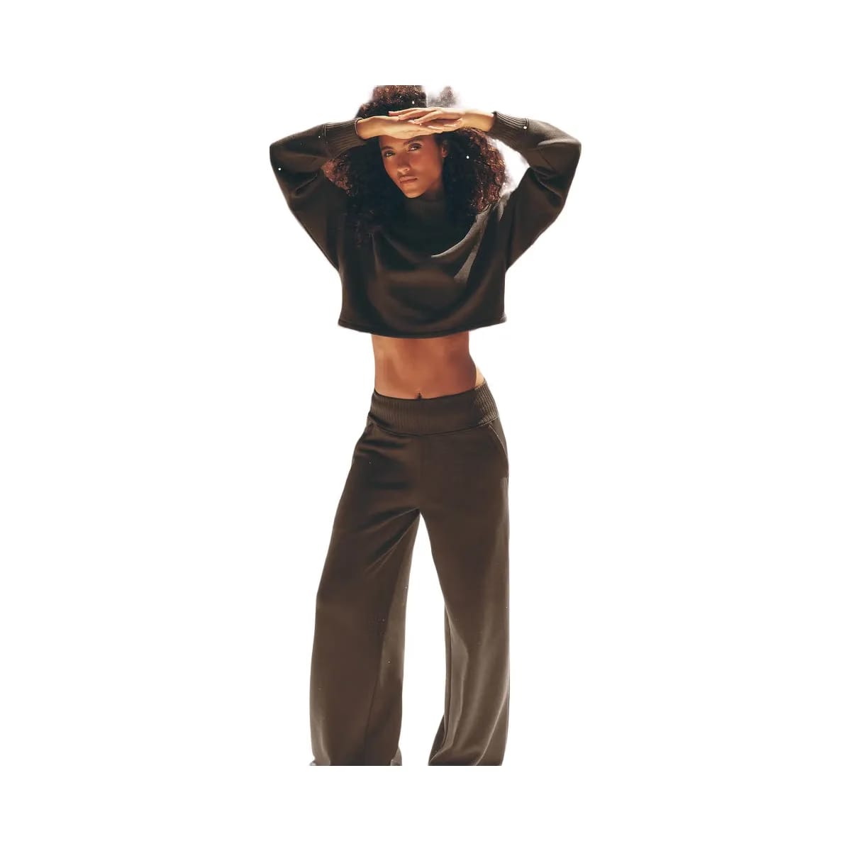 Alo Women's Serenity Wide Leg Sweatpant - Espresso
