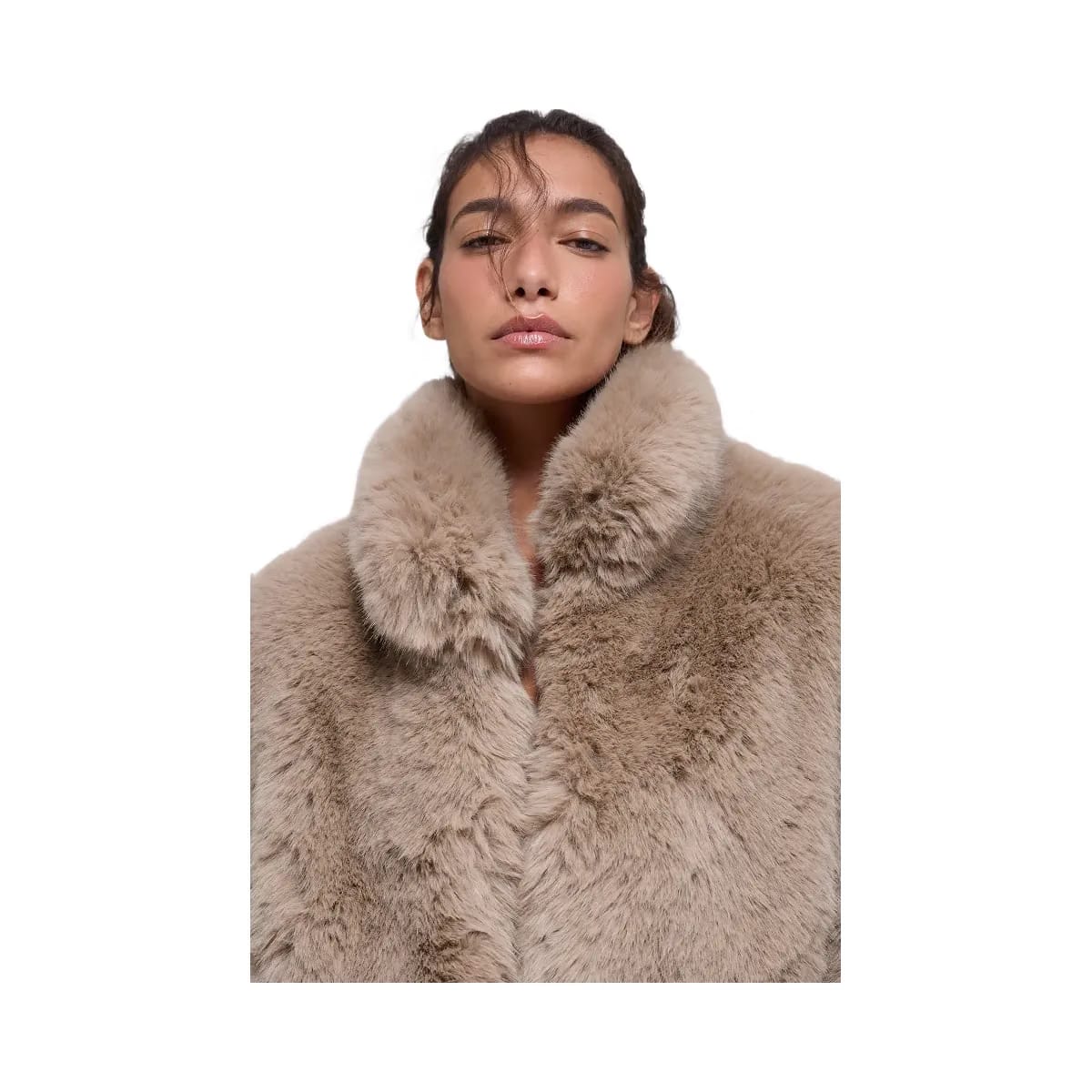 Alo Women's Opulent Faux Fur Cropped Jacket - Oat
