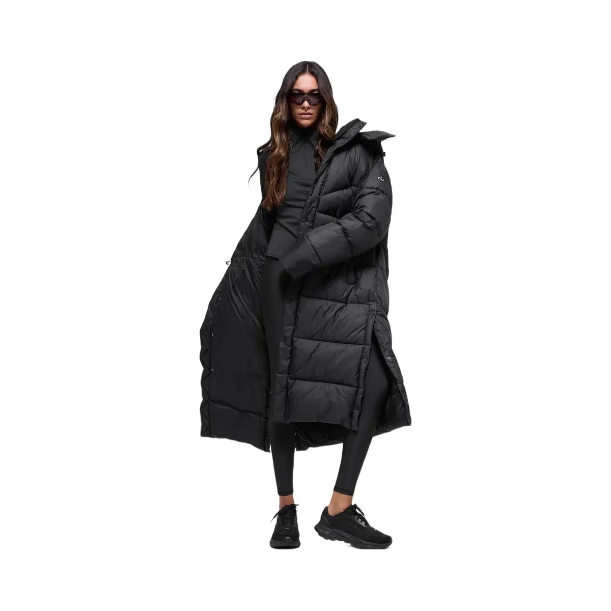 Alo Women's Gold Rush Puffer Trench - Black