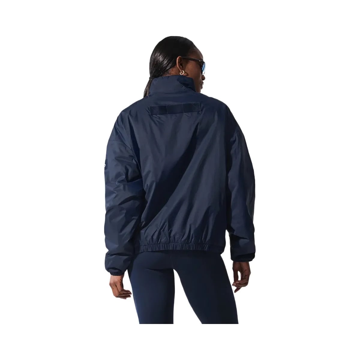 Alo Women's Latitude Light Weight 1/2 Zip Pullover Jacket - Navy