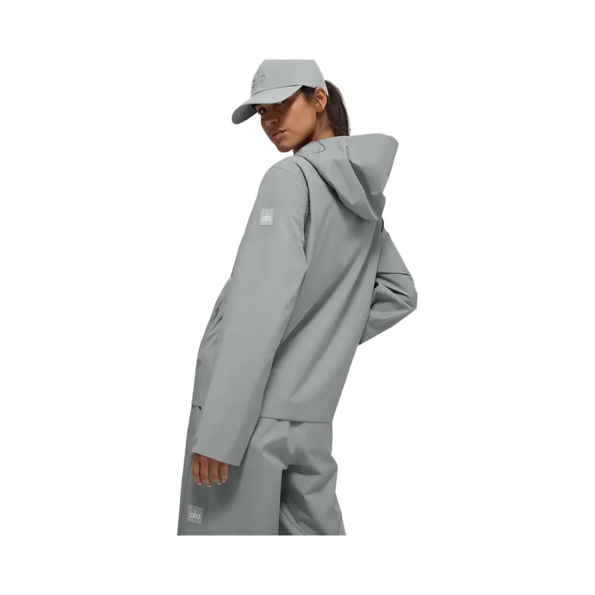 Alo Women's Alpha Shell Jacket - Lunar Grey