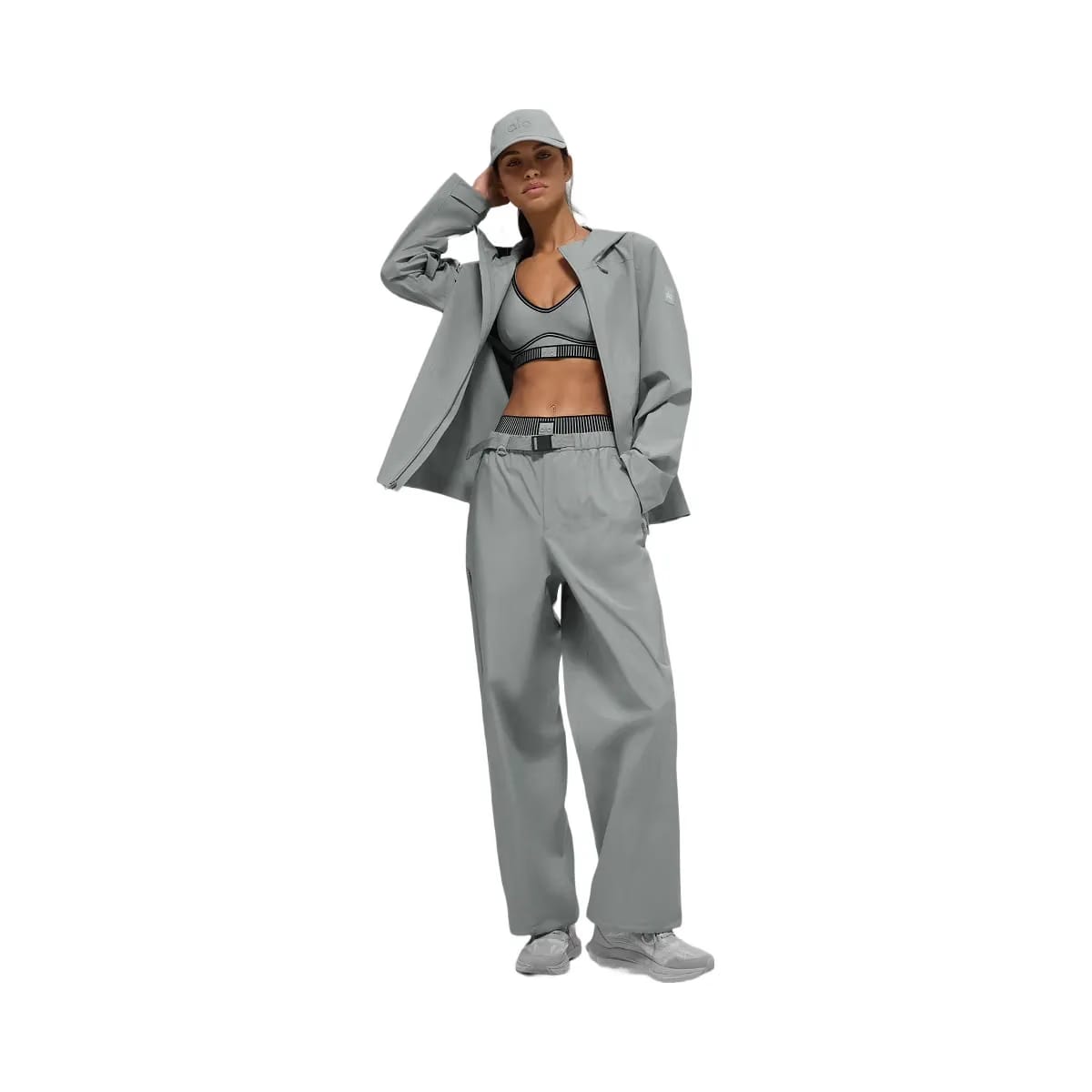 Alo Women's Alpha Shell Jacket - Lunar Grey