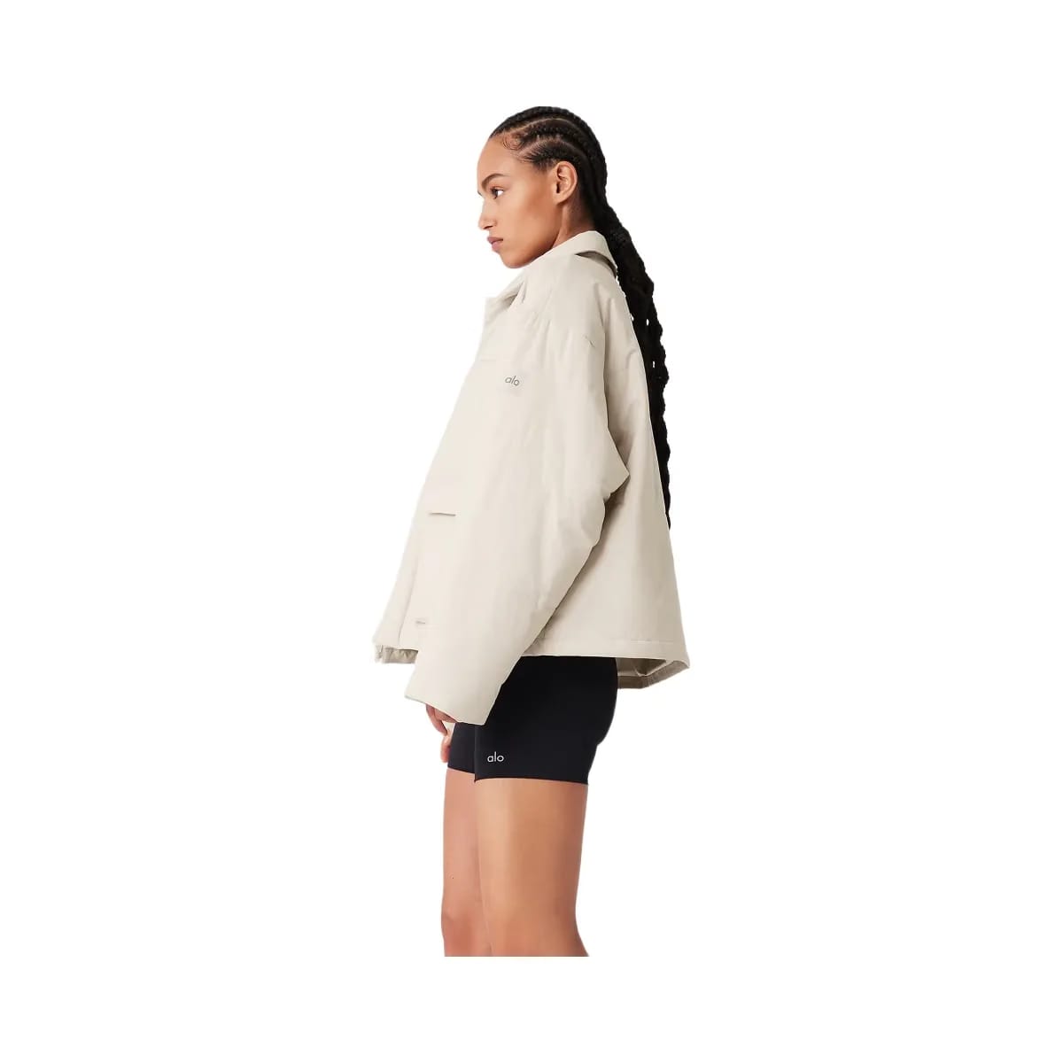 Alo Women's Voyage Utility Cargo Jacket - Bone