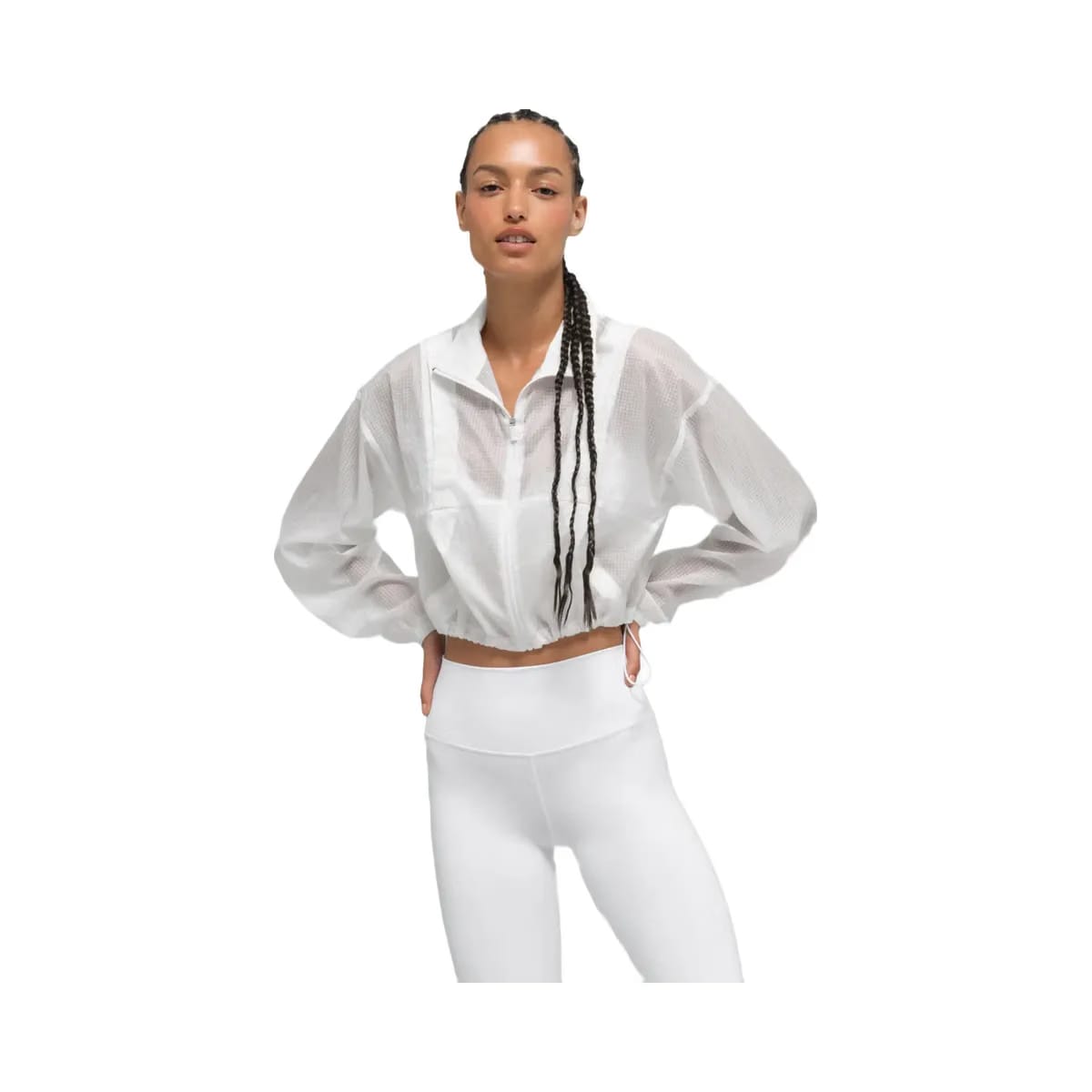 Alo Women's Game Time Full Zip Jacket - White