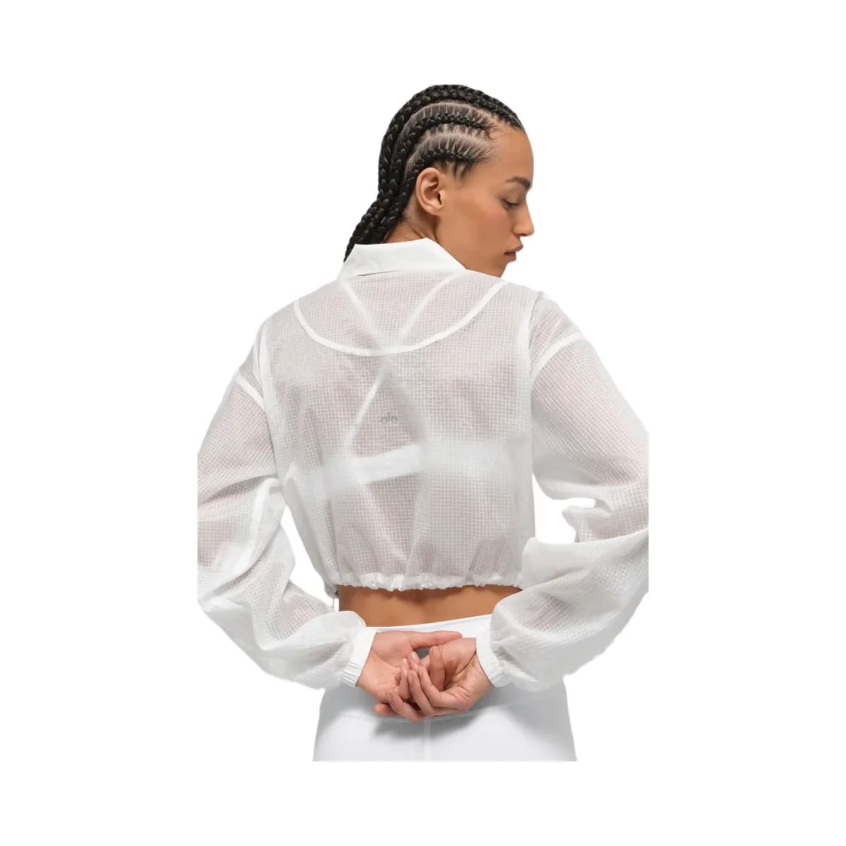 Alo Women's Game Time Full Zip Jacket - White